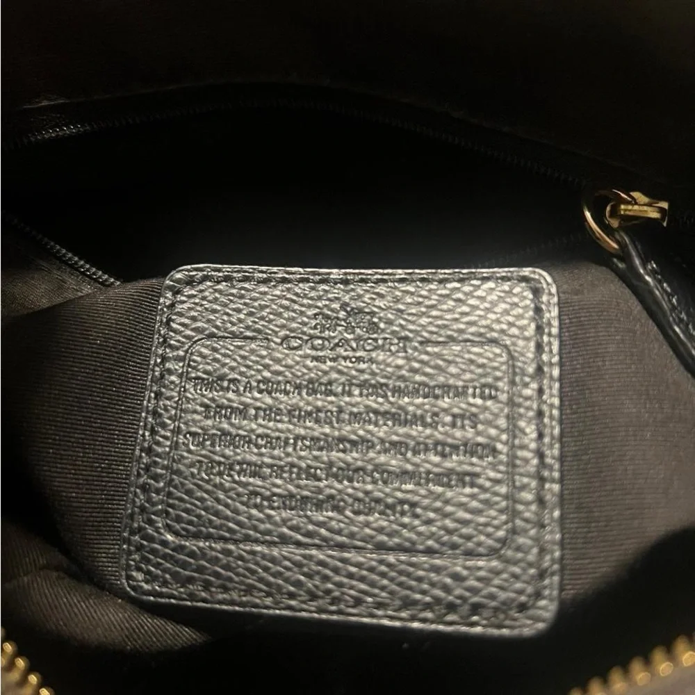 Coach Satchel in Brown/Black, Gold Hardware - Picture 5 of 5